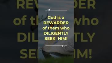God Is A Rewarder - Hebrews 11:6 - #shorts Bible Video - Robert Woeger
