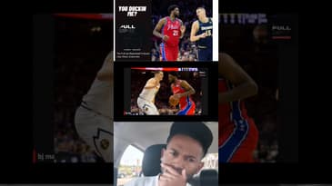 Joel Embiid ducks Nikola Jokic?? #mvprace