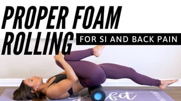 Proper Foam Rolling Technique For SI and Lower Back Pain