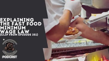 Explaining the Fast Food Minimum Wage Law