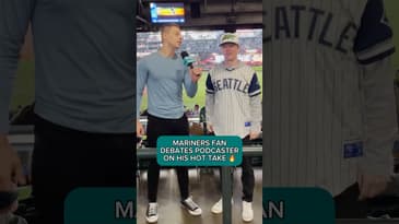 Mariners Fan Debates Podcaster On Flaming Hot Take 🔥🔥 #shorts #baseball #seattle #mariners #pnw