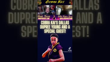 Dallas Dupree Young and a special guest. #cobrakai  #cobrakaiseason5 #karatekid #thekaratekid