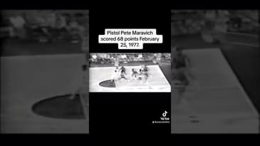Pistol Pete Maravich scored 68 points February 25, 1977 Part 1 of 2. #basketball #nba #marchmadness
