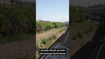 The View You Never See from North Korea 🚆 🇰🇵 #northkorea #trainride #shorts #rarefootage #empath