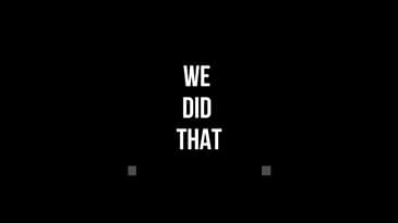WE DID THAT