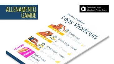 L'app “Legs Workout” è su Windows Store e Windows Phone Store!