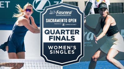 Kate Fahey v Keilly Ulery at the Fasenra Sacramento Open