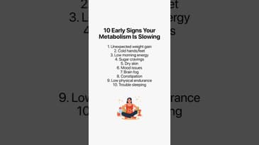 10 early signs your metabolism is slowing #longevity #metabolism