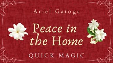 Tarot Spell For Peace in the Home -- Quick Magic -- Ariel Gatoga