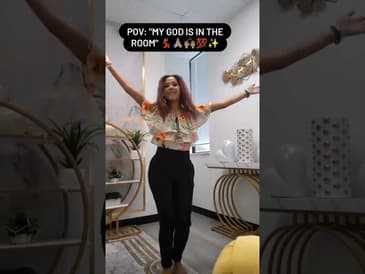 "My God is in the room" 💃🏽🙏🏽🙌🏽💯 #Godisintheroom