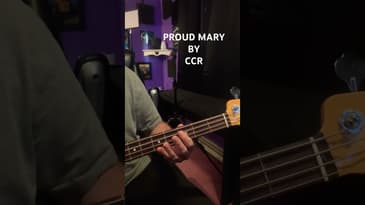 Proud Mary by CCR #shorts ￼#easybasslines #musiclessons