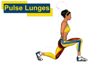 Esercizi per glutei "Pulse Lunges"