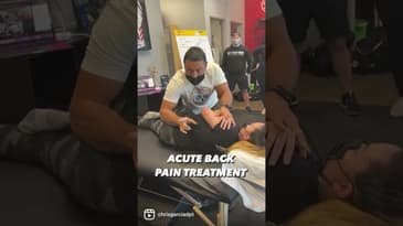Acute Back Pain Treatment | Dr. Chris Garcia #DrChrisGarcia #ChrisGarciaAcademy #SportsPTacademy