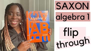 Saxon Algebra 1 Flip Through| saxon math review| homeschool curriculum