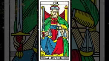 VIII. The Justice Card (Marseille Tarot)