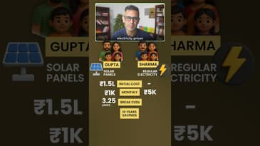 ELECTRICITY Use Karne par KITNI SAVINGS?! | Ankur Warikoo #shorts