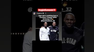 LeBron James Sends Karl Malone A “Strange” Happy Birthday #lebronjames #karlmalone