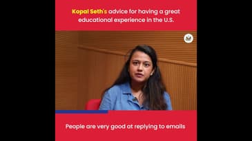 Kopal Seth’s advice for having a great educational experience in the U.S. #StudyInTheUS