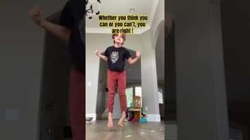 Whether you think you can or you can’t, you’re right! #shorts #dailyvlog #parenting #mom