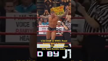 1/25/2009: at WWE’s Royal Rumble PPV in Detroit, MI - Randy Orton won the Royal Rumble match. #wwe