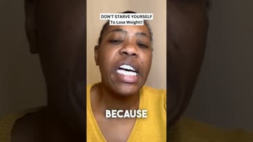 DON’T STARVE YOURSELF To Lose Weight!! #fyp #youtubeshorts