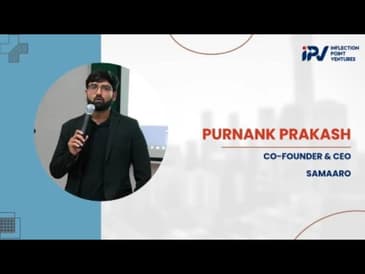 Purnank Prakash | Co-founder and CEO of Samaaro | Journey with IPV