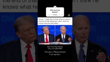 Donald Trump mic 🎤 drops Joe Biden - who won the debate? 🤣🎙️