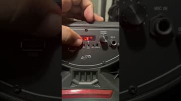 iLive Tailgate Speaker Test showing power up and FM radio test