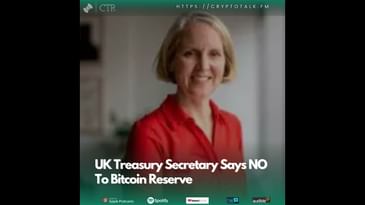 UK Treasury Secretary Says NO To #Bitcoin Reserve