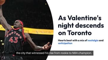 Pascal Siakam returns to Toronto on Valetines Day #nba #wethenorth