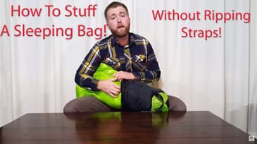 How To Compress And Stuff A Sleeping Bag Without Breaking The Straps! - Outdoor Vitals