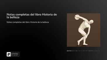 Notas completas del libro Historia de la belleza