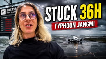 Stuck at Okinawa Airport for 36 Hours Because of Typhoon Jangmi