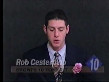 Rob Cesternino on WTOP 10 at Oswego State University - 11/17/98