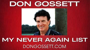 My Never Again List - Don Gossett - Official Video - Daily Affirmation Bible Verse Devotional #bible