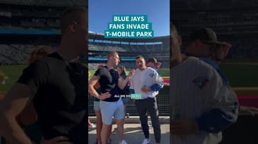 Blue Jays fans invade Seattle #shorts #baseball #mlb #seattle #mariners #fans #interview #bluejays