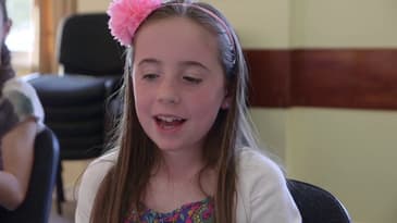 Children talking about how they've learned to happy, confident and resilient to bullying