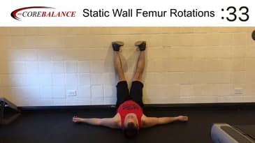 Static Wall Femur Rotations - Hamstring Flexibility & Hip Stability
