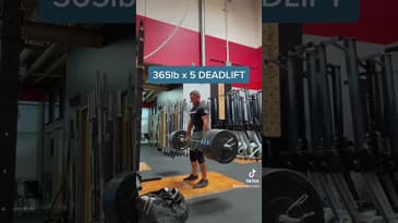 365lb x 5 Deadlift