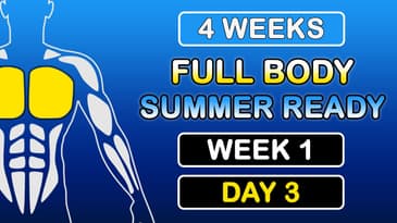 Summer Ready Beginner Workout Plan β Full Body 4-Week Program | Week 1 Day 3 β Chest Focus Training