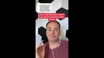 Dont take Harvard’s CS50 if you want to become a data analyst