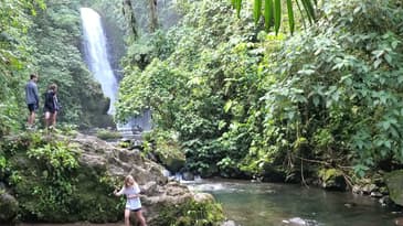 Hidden Waterfall in Costa Rica Orosi Valley