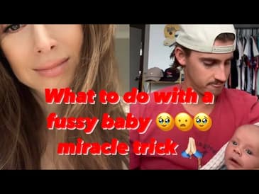 What to do with the fussy baby? This is a miracle! Try not to cry 🙏🏻