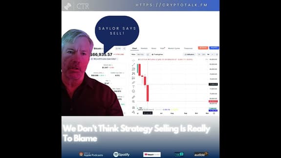 We Don’t Think Strategy Selling Bitcoin Is Really To Blame