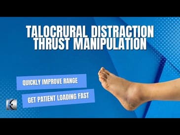 Talocrural Distraction Thrust Manipulation