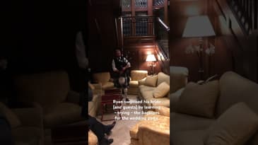 #short SITG VIDEO CLIP - Ryan wedding #podcast #bagpipes #wedding #groom