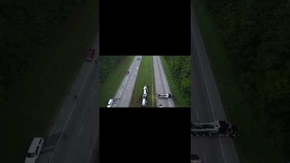 MAN KILLED AFTER BEING HIT BY TRUCK DRIVER