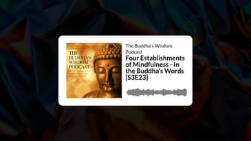 Four Establishments of Mindfulness - In the Buddha’s Words [S3E23] | The Buddha’s Wisdom Podcast