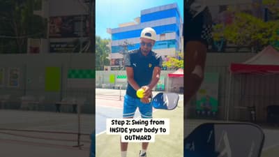 How to hit back and slice serve in Pickle Ball #pickleball #youtube #india #sports #like  #usatoday￼