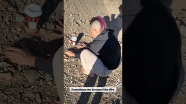 Sometimes you just need the medicine of dirt and a moment to breathe. LLT🤍 #grief #griefjourney